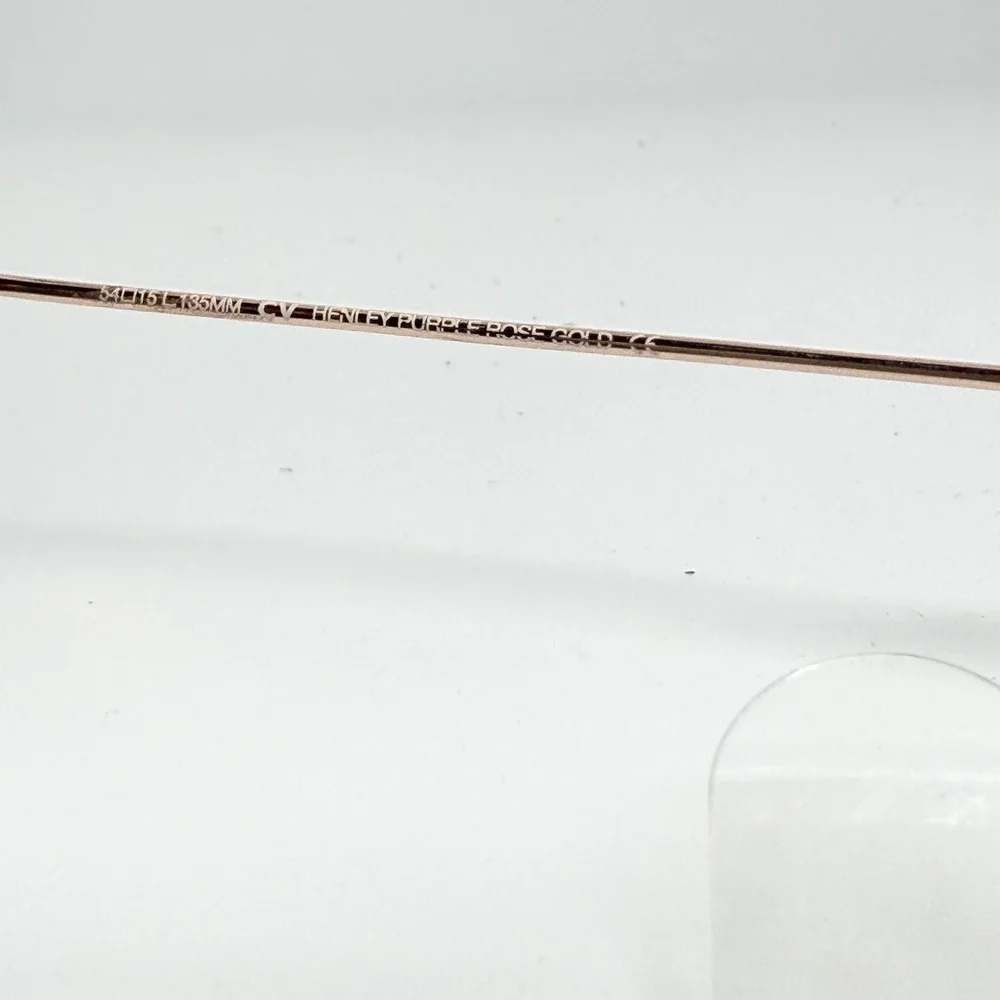 BCBGMAXAZRIA Henley Purple Rose Gold Eyeglasses Frames 54 15 135mm Made in Italy